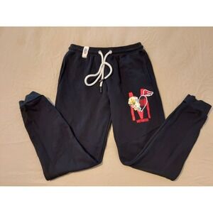 Mens Loop Motivation Jogger Pants L Large Black Cotton Athletic